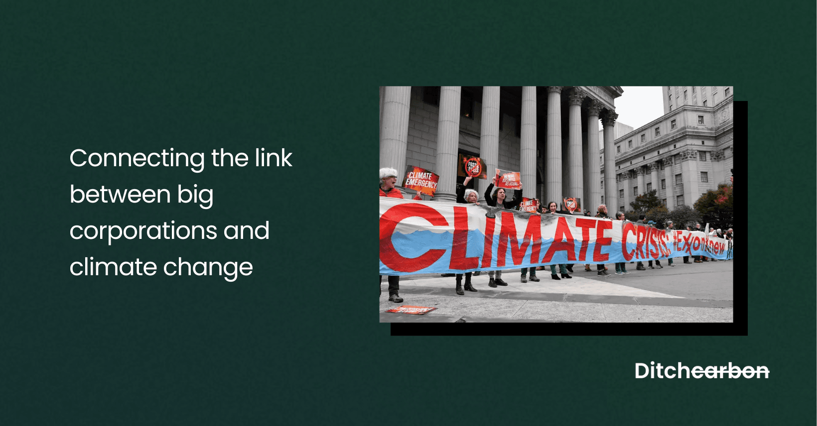 Big corporations and climate change: What's the link?