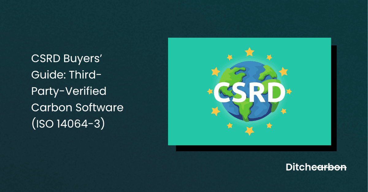 Third party verified carbon software buyers guide