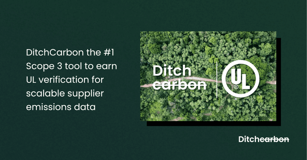 DitchCarbon UL Solutions Verification announcement