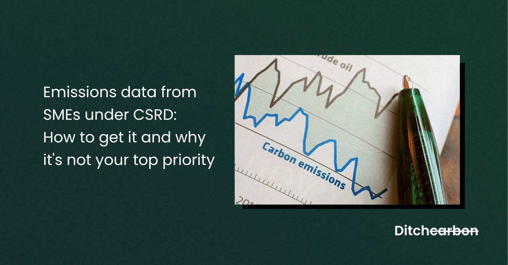 Emissions data from SMEs under CSRD: How to get it and why it's not a top priority