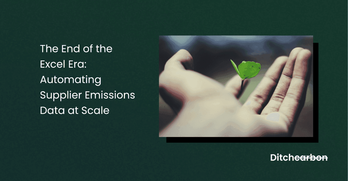 Evolution from spreadsheet based to automated emissions data management