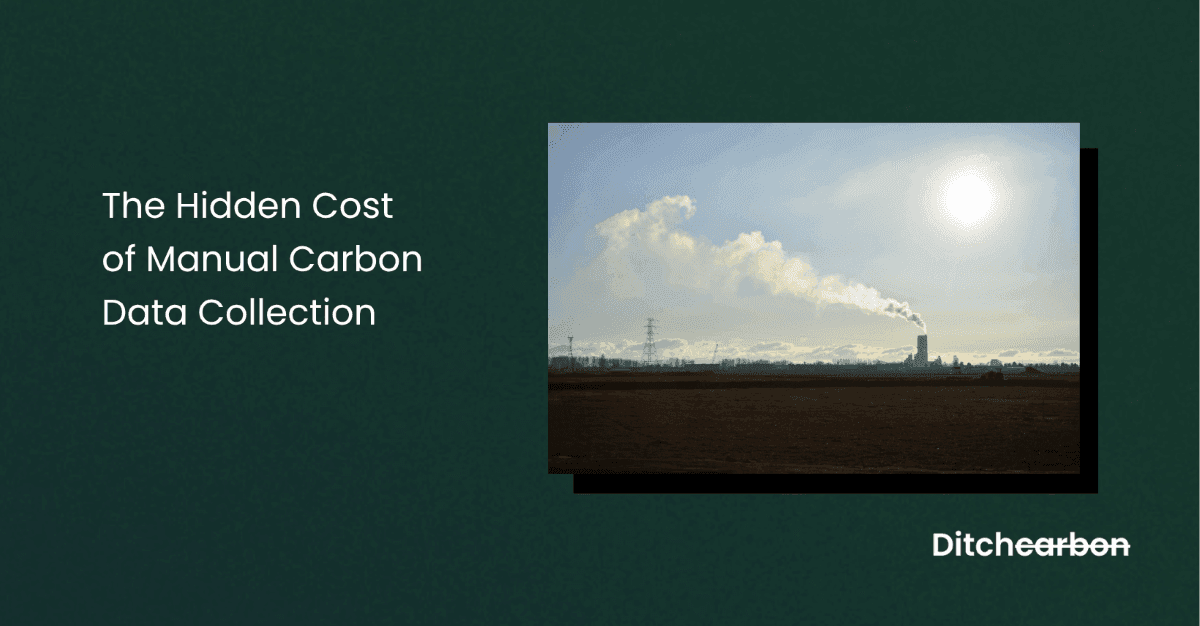 Comparison of manual versus automated carbon data collection workflows