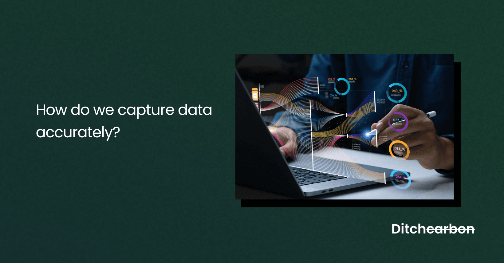 How does Ditchcarbon capture data accurately and seamlessly?
