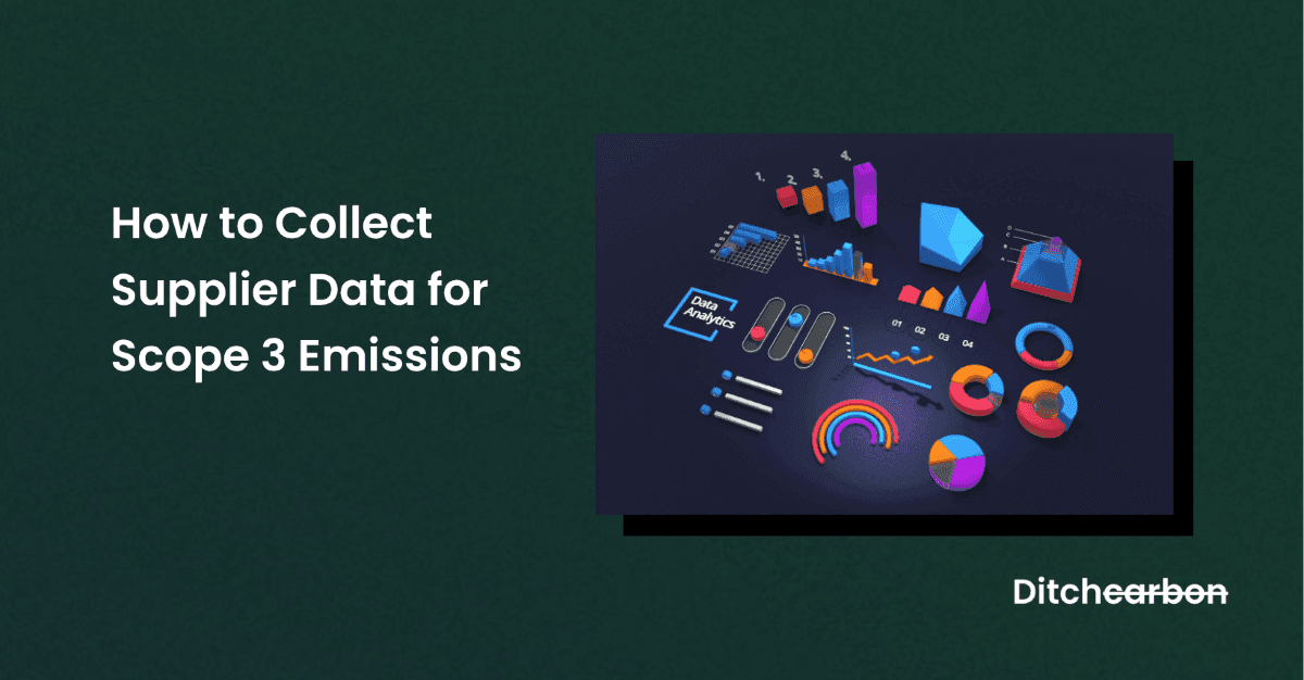Supplier data collection workflow for Scope 3 emissions reporting