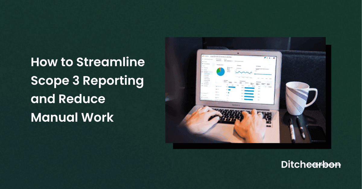 DitchCarbon Scope 3 reporting automation workflow diagram
