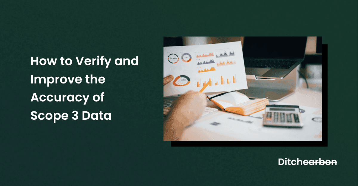 Scope 3 data verification and validation workflow diagram