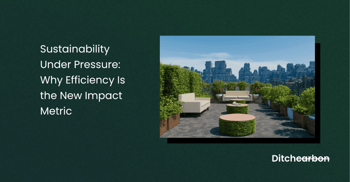 Efficient sustainability operations delivering impact despite budget constraints