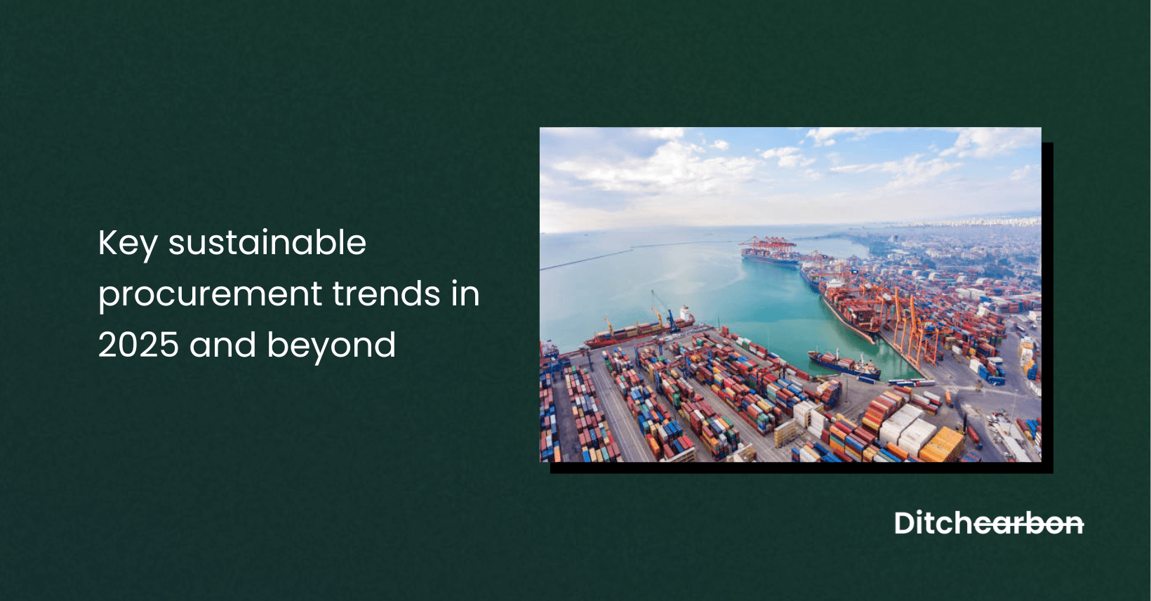 sustainable procurement trends in 2025 and beyond