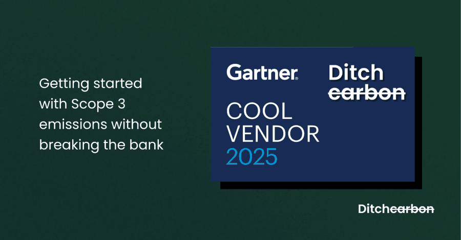 What Makes a Cool Vendor in Scope 3? Why Gartner Chose DitchCarbon