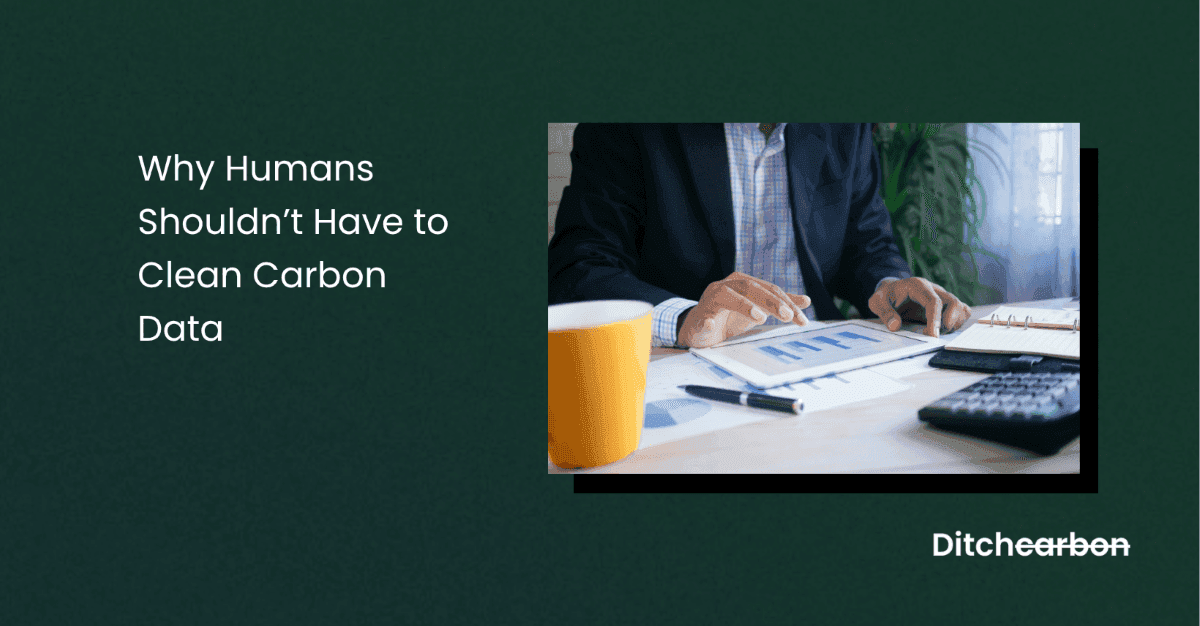 Automated carbon data cleaning replacing manual spreadsheet work