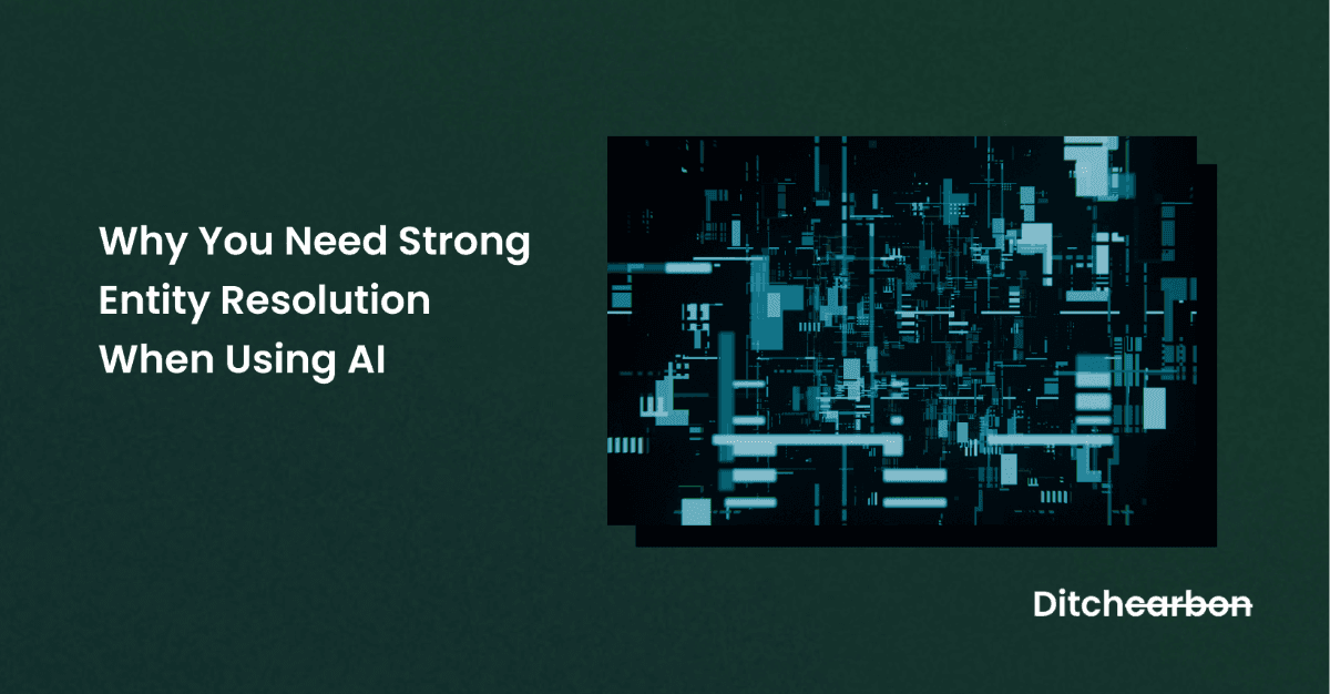 Abstract AI data grid representing entity resolution