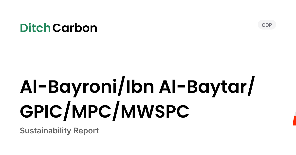 Al-Bayroni/Ibn Al-Baytar/GPIC/MPC/MWSPC Emissions Breakdown & Climate ...