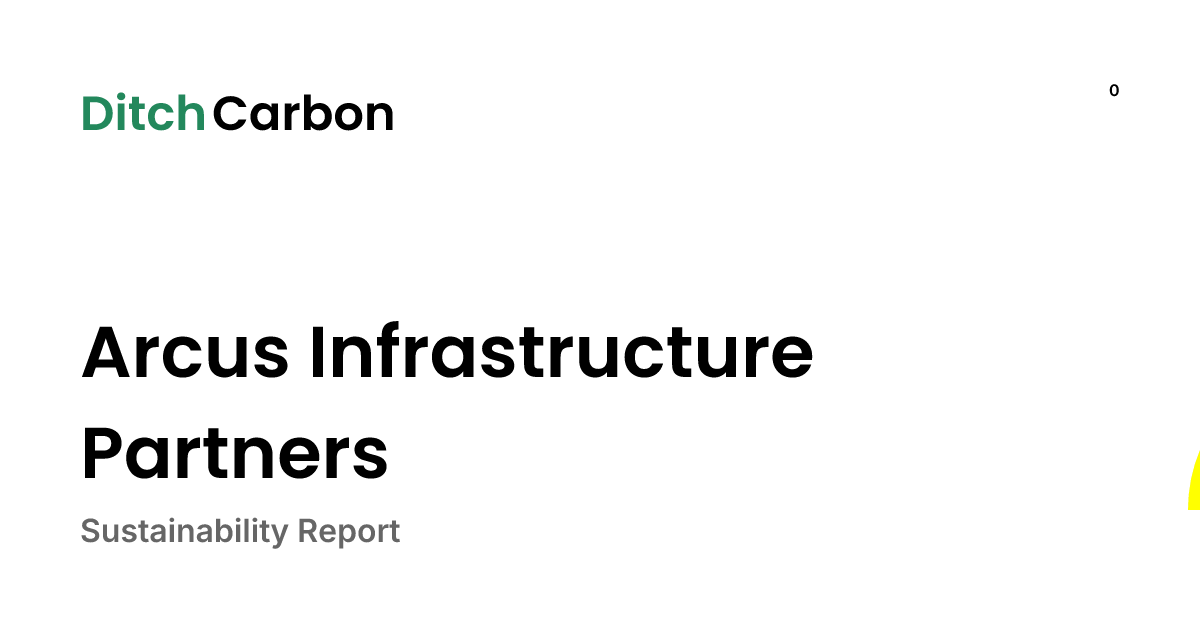 Arcus Infrastructure Partners Emissions Breakdown & Climate Score ...