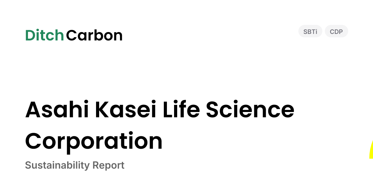 Asahi Kasei Life Science Corporation Emissions Breakdown & Climate ...