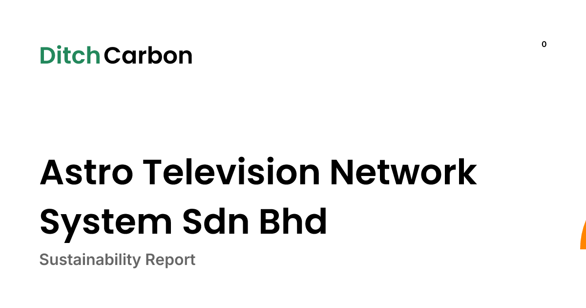 Astro Television Network System Sdn Bhd Emissions Breakdown & Climate ...