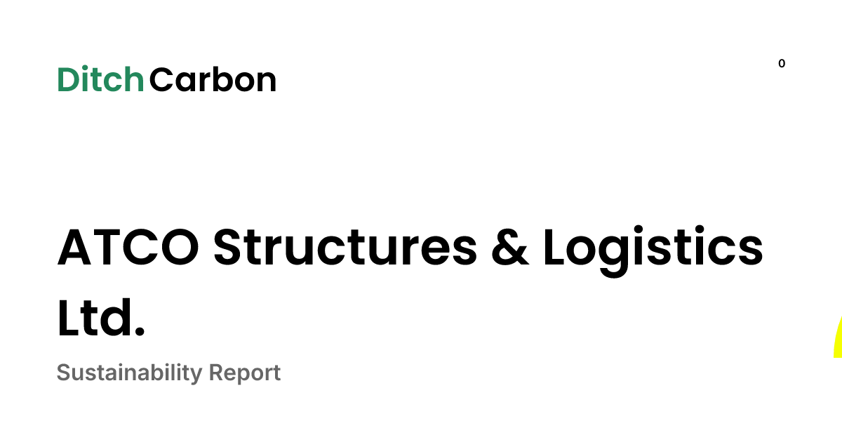 ATCO Structures & Logistics Ltd. Emissions Breakdown & Climate Score ...
