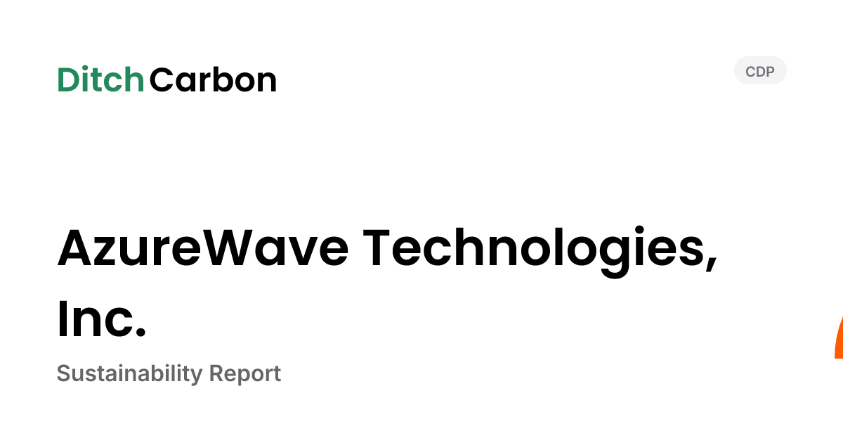 AzureWave Technologies, Inc. Emissions Breakdown & Climate Score ...