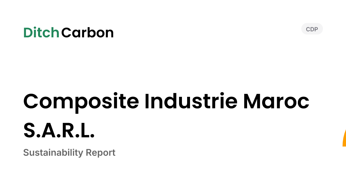 Composite Industrie Maroc S.A.R.L. Emissions Breakdown & Climate Score ...