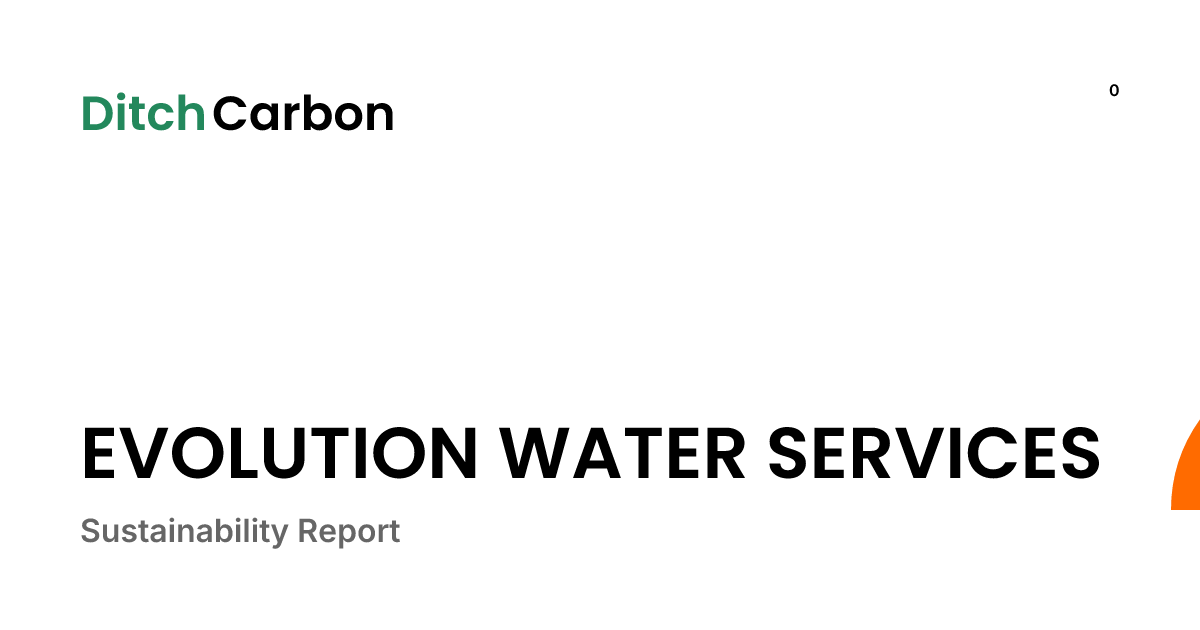 EVOLUTION WATER SERVICES Emissions Breakdown & Climate Score | DitchCarbon