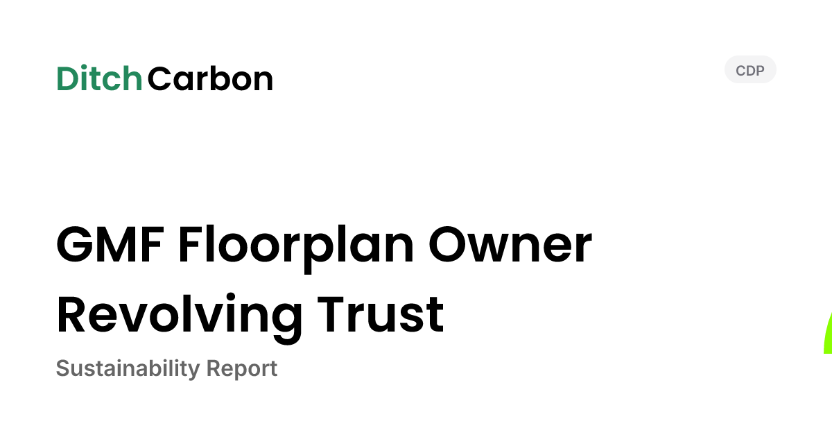 GMF Floorplan Owner Revolving Trust Emissions Breakdown & Climate Score ...