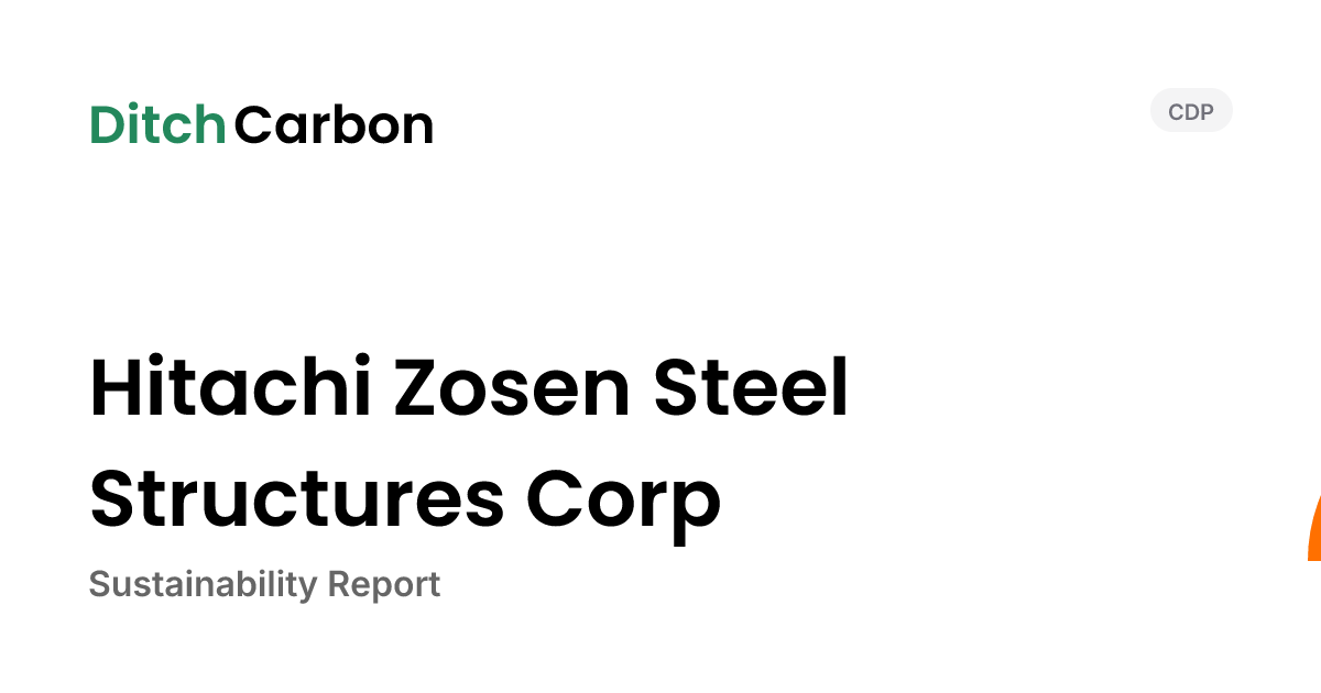 Hitachi Zosen Steel Structures Corp Emissions Breakdown & Climate Score ...