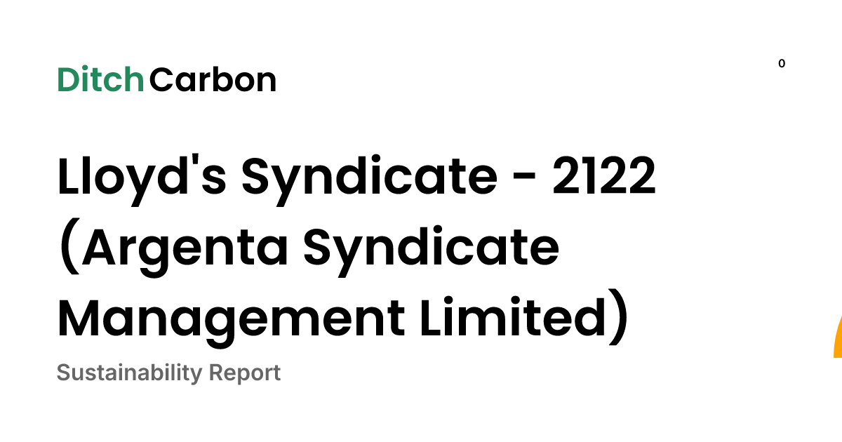 Lloyd's Syndicate - 2122 (Argenta Syndicate Management Limited ...
