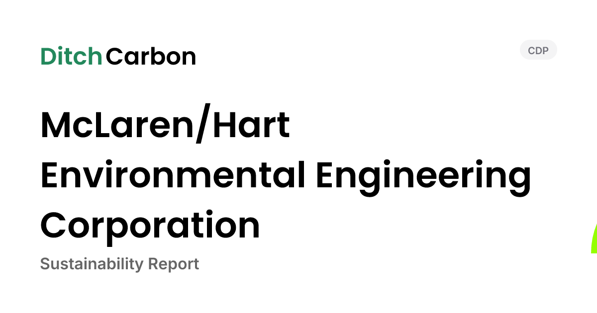 McLaren/Hart Environmental Engineering Corporation Emissions Breakdown ...