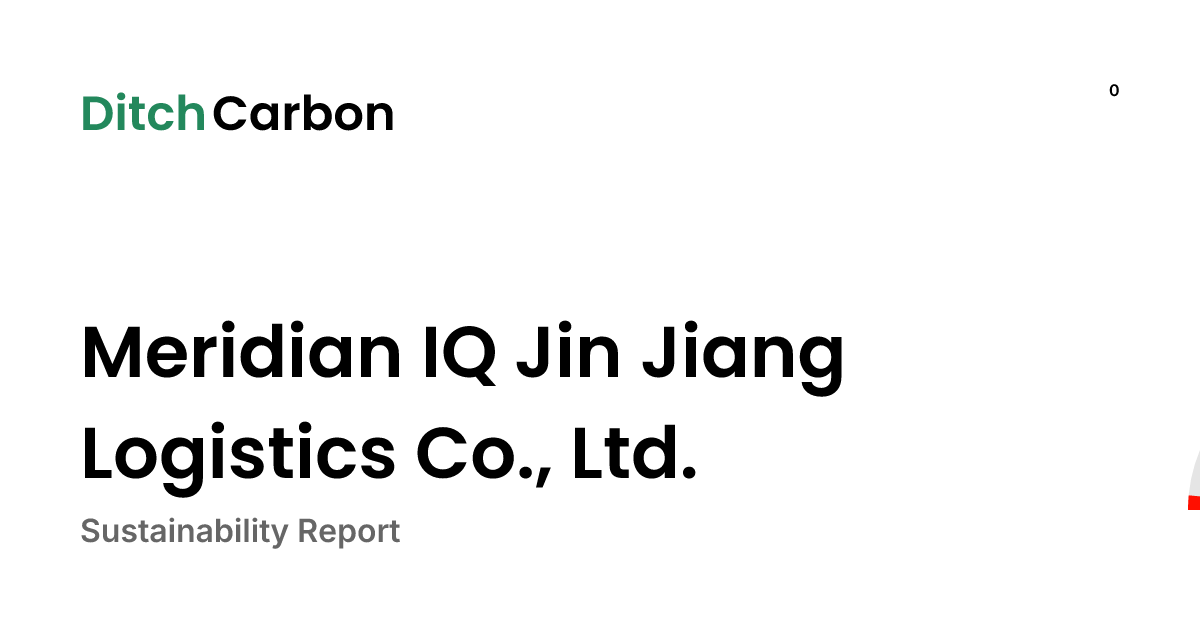 Meridian IQ Jin Jiang Logistics Co., Ltd. Emissions Breakdown & Climate ...