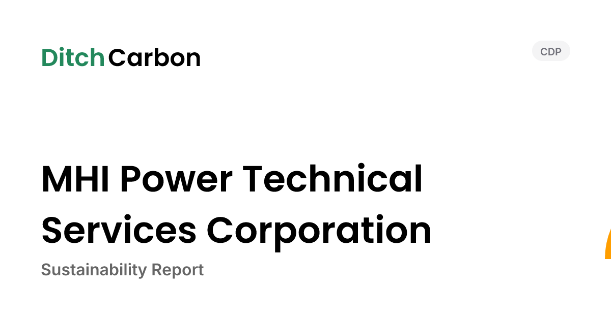 MHI Power Technical Services Corporation Emissions Breakdown & Climate ...