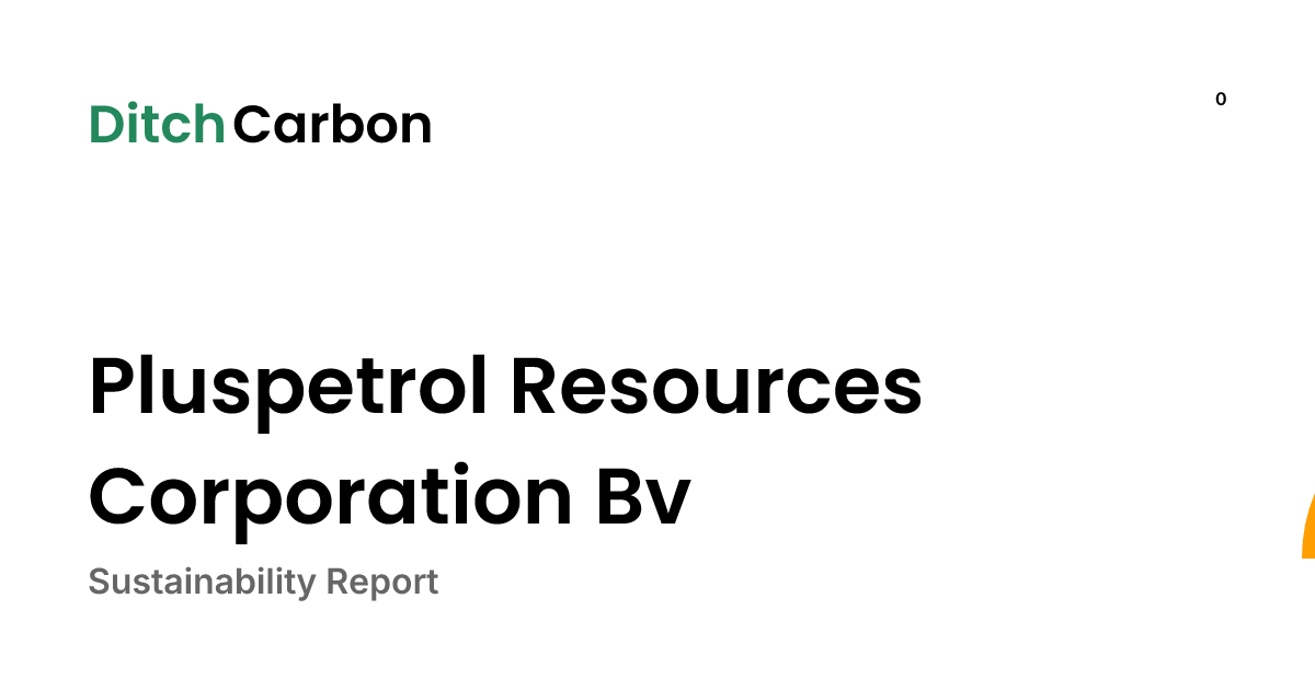 Pluspetrol Resources Corporation Bv Emissions Breakdown & Climate Score ...