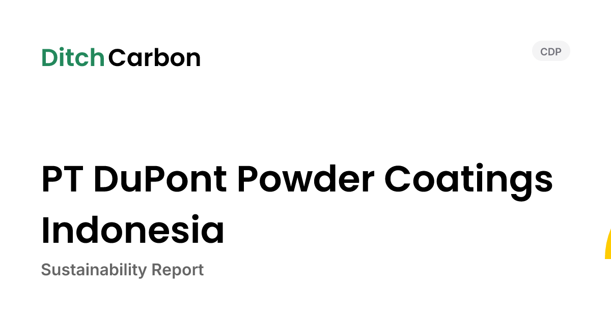 PT DuPont Powder Coatings Indonesia Emissions Breakdown & Climate Score ...