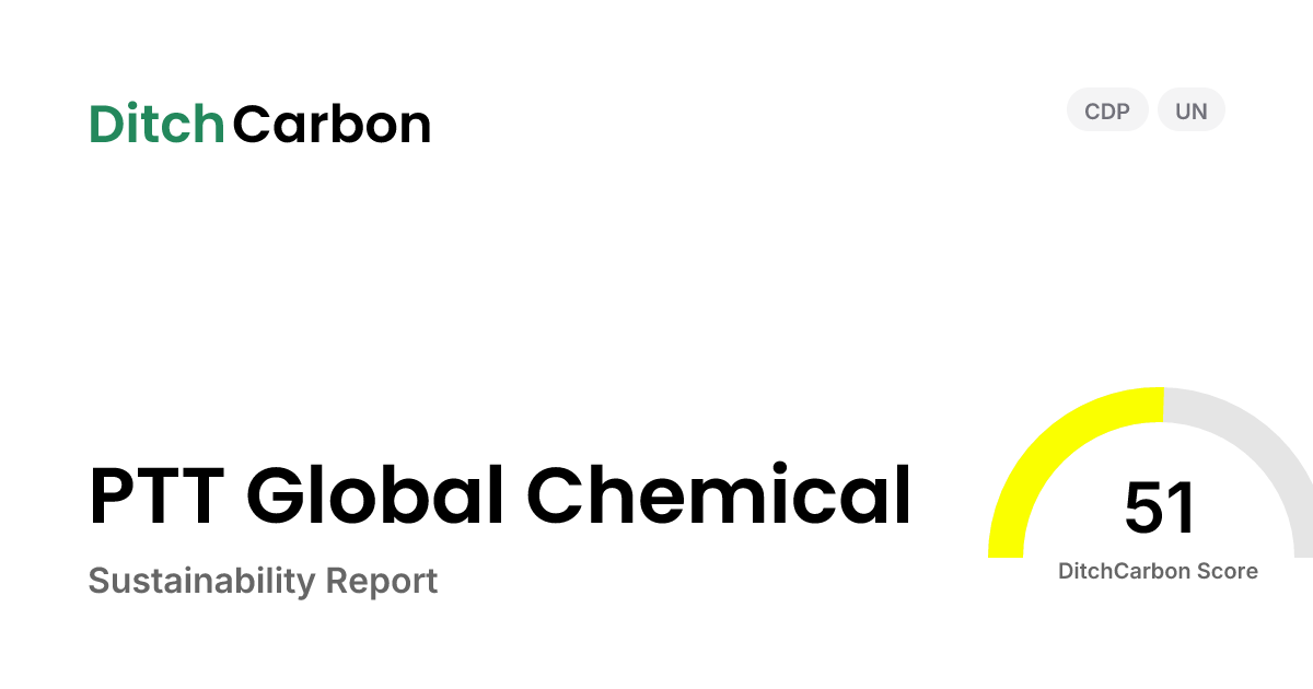 PTT Global Chemical Sustainability Report | DitchCarbon
