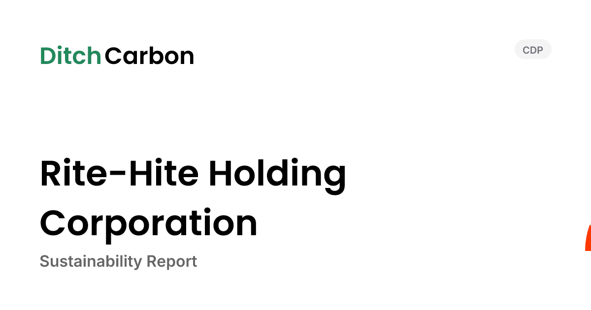 Rite-Hite Holding Corporation Emissions Breakdown & Climate Score ...