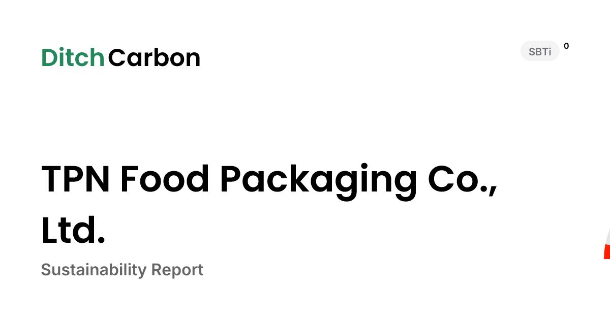 TPN Food Packaging Co., Ltd. Emissions Breakdown & Climate Score ...