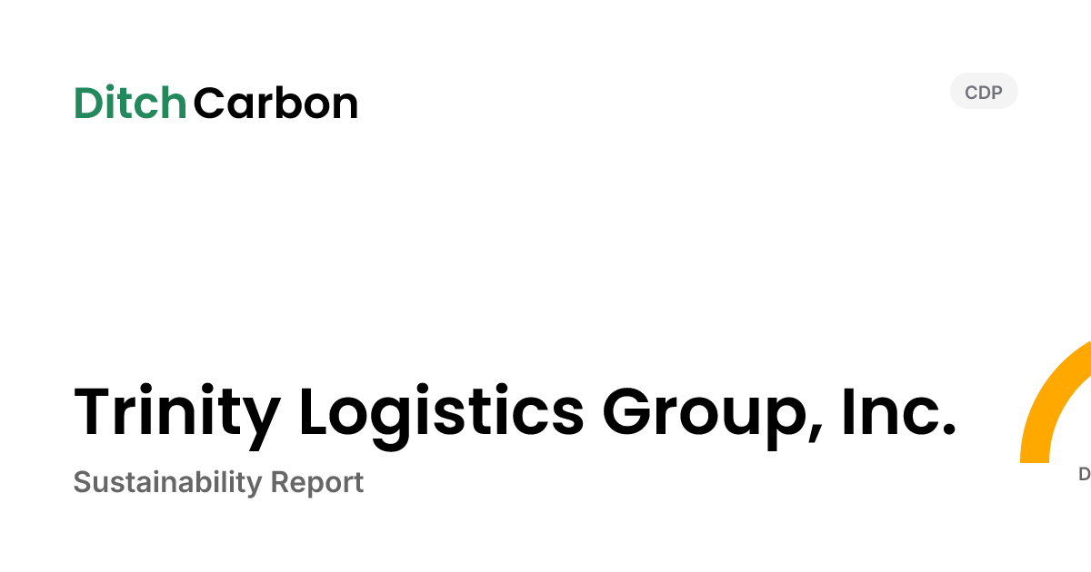 Trinity Logistics Group, Inc. Emissions Breakdown & Climate Score ...